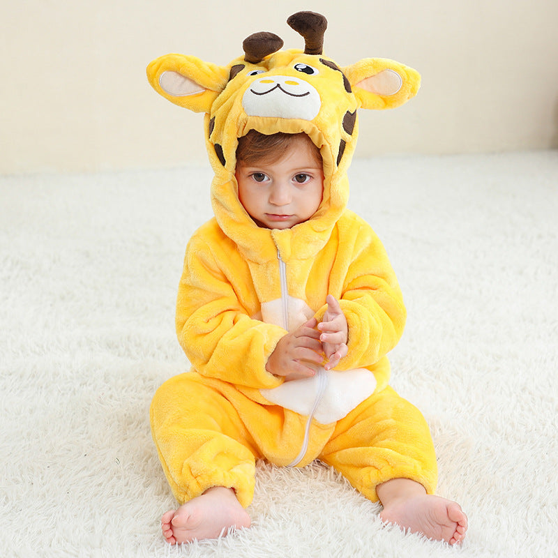 Flannel animal onesie pour les enfants