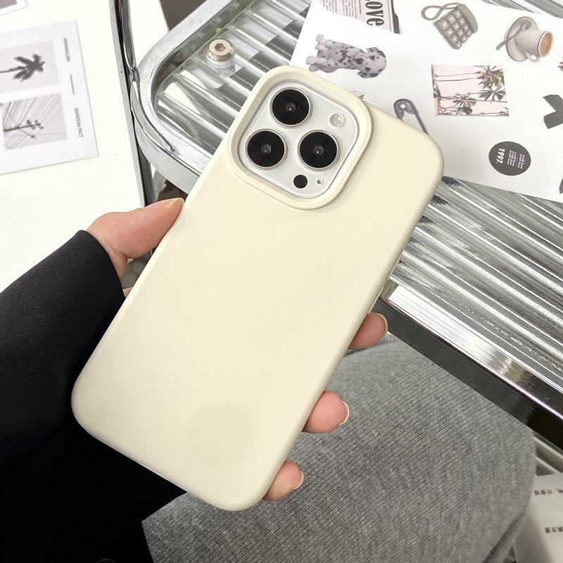 Boîtier de téléphone en silicone liquide de couleur solide