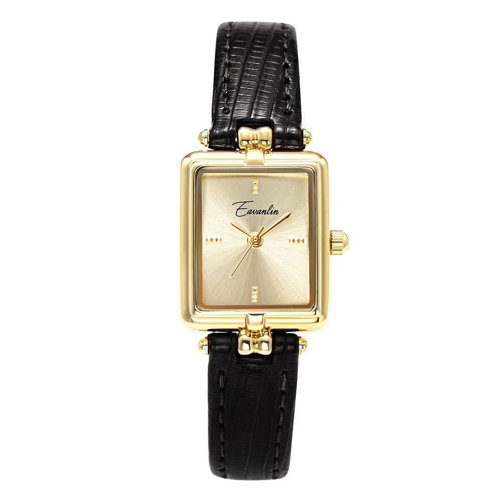 Rétro Femmes Special Interest Light Luxury Small Square Watch