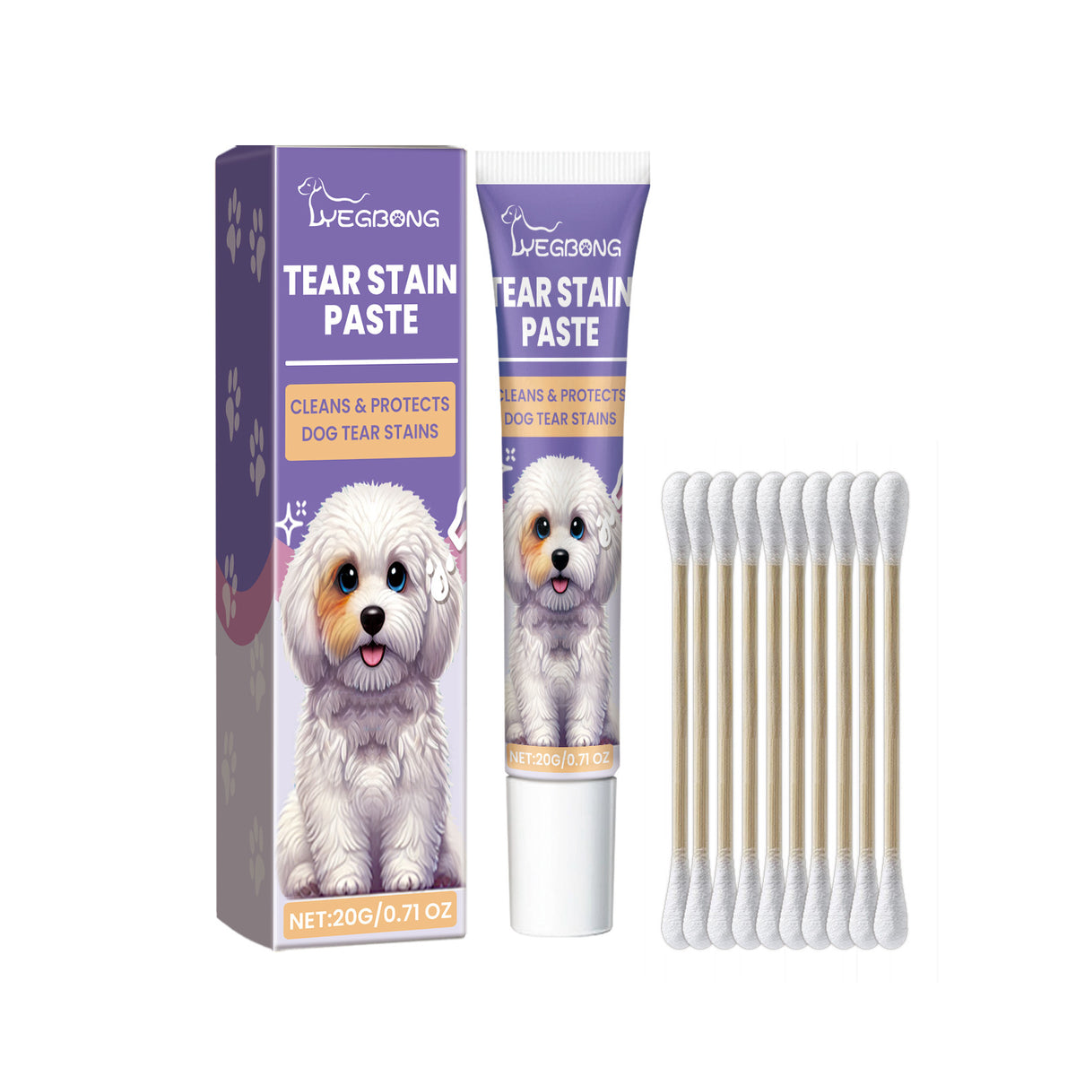 Baume Yegbong pour les yeux des chiens - Nettoyage doux et hydratant pour les yeux des chiens