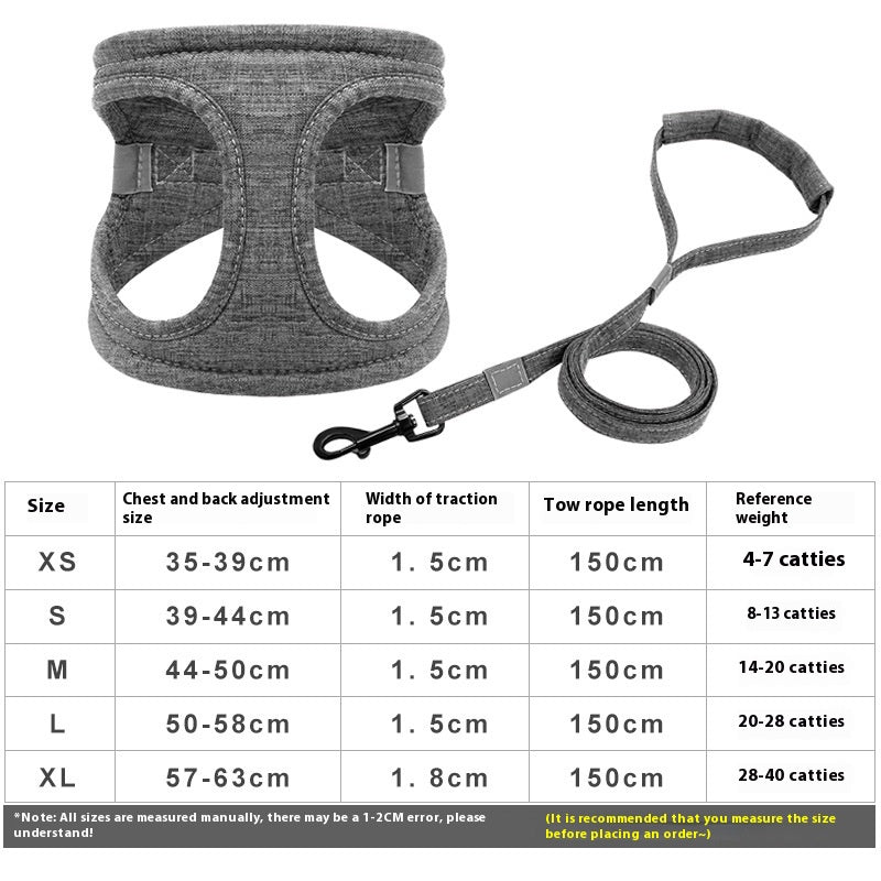 Chien Walking Rope Chien Leash Vest Style