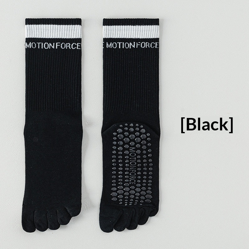 SpringSummer Chaussettes à cinq doigts pour le yoga et Pilates en couleurs vives pour les femmes