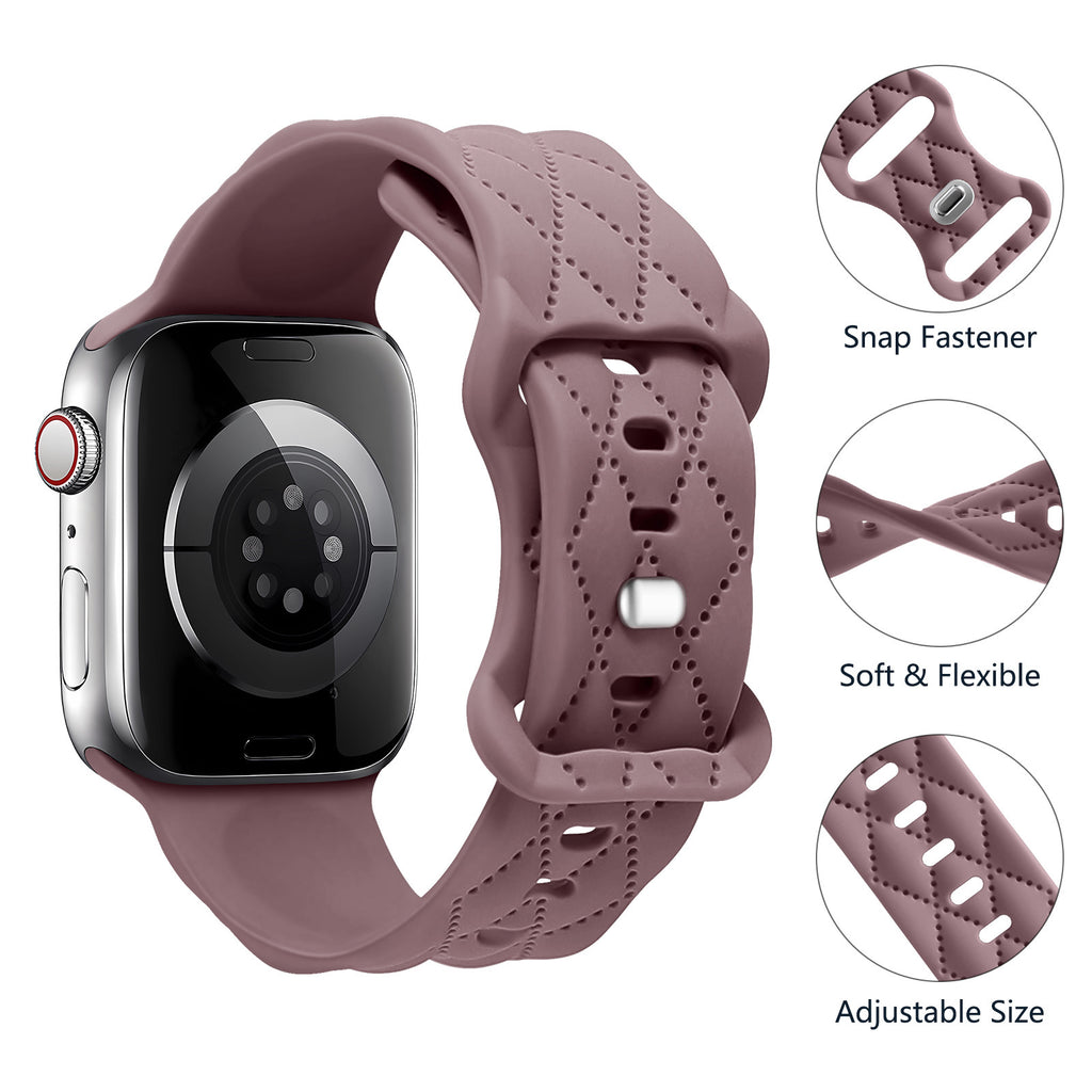 Pour Watch S9 Texture IwatchS8ULTRAL Bracelet de boucle de papillon en silicone
