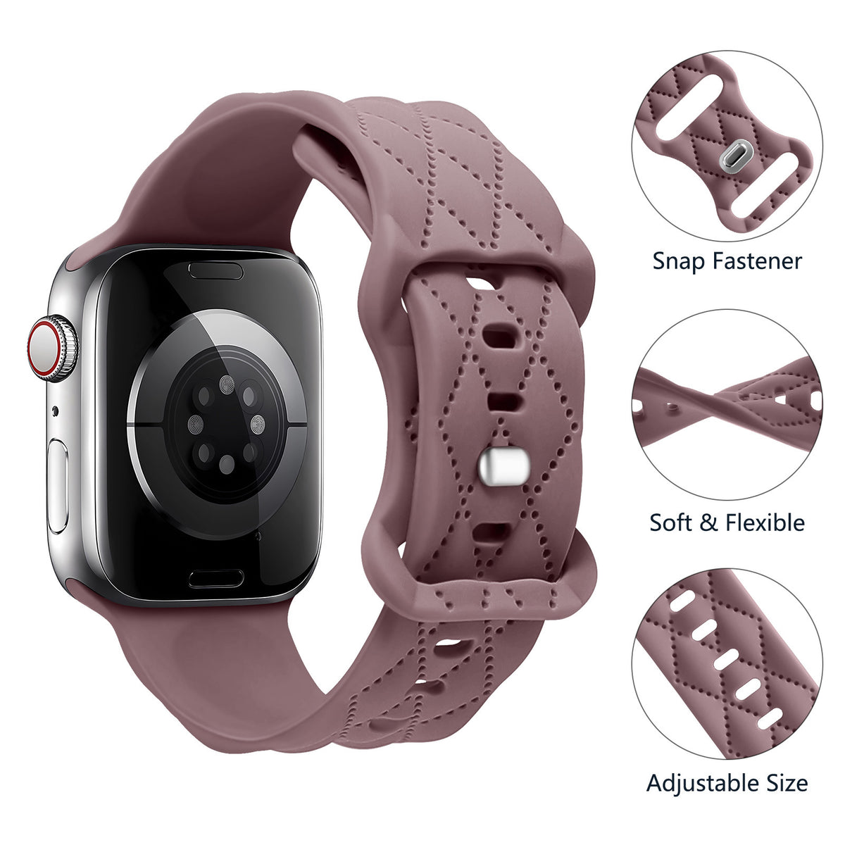 Pour Watch S9 Texture IwatchS8ULTRAL Bracelet de boucle de papillon en silicone