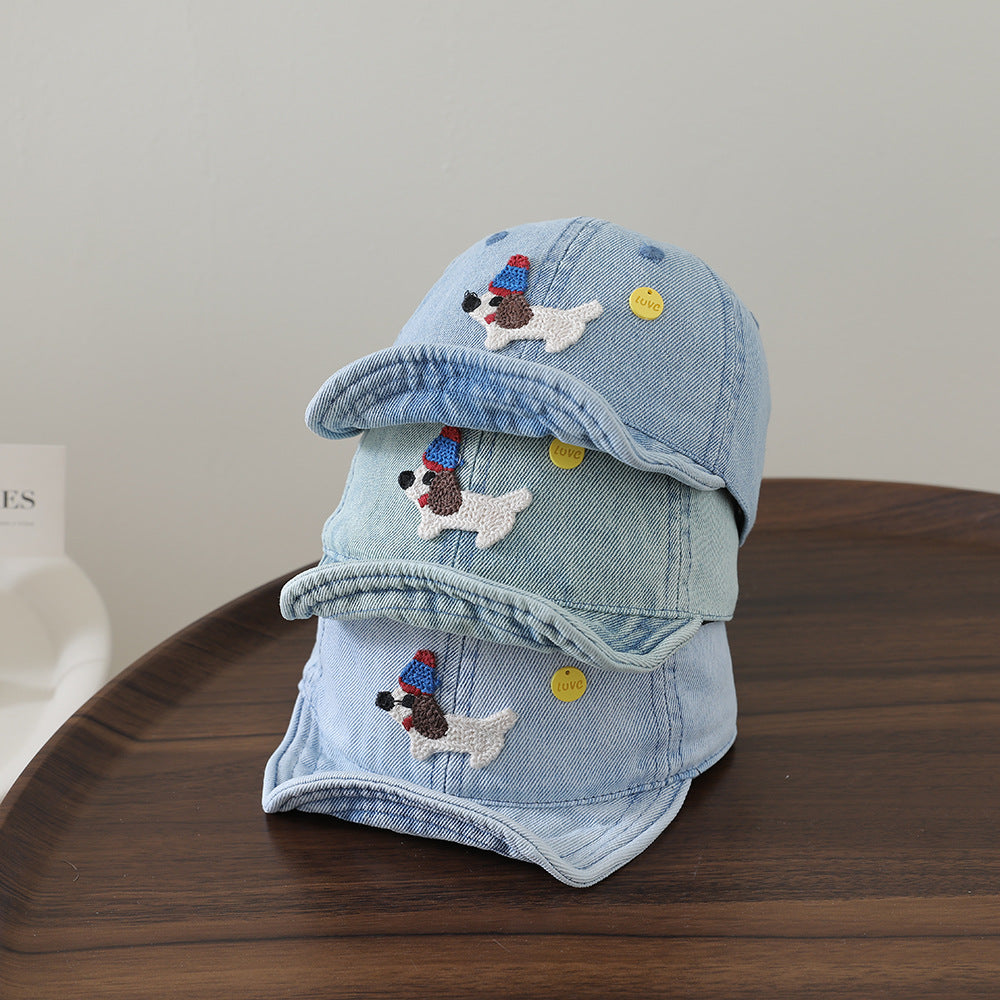Chapeau croustillant brodé à la mode de style coréen