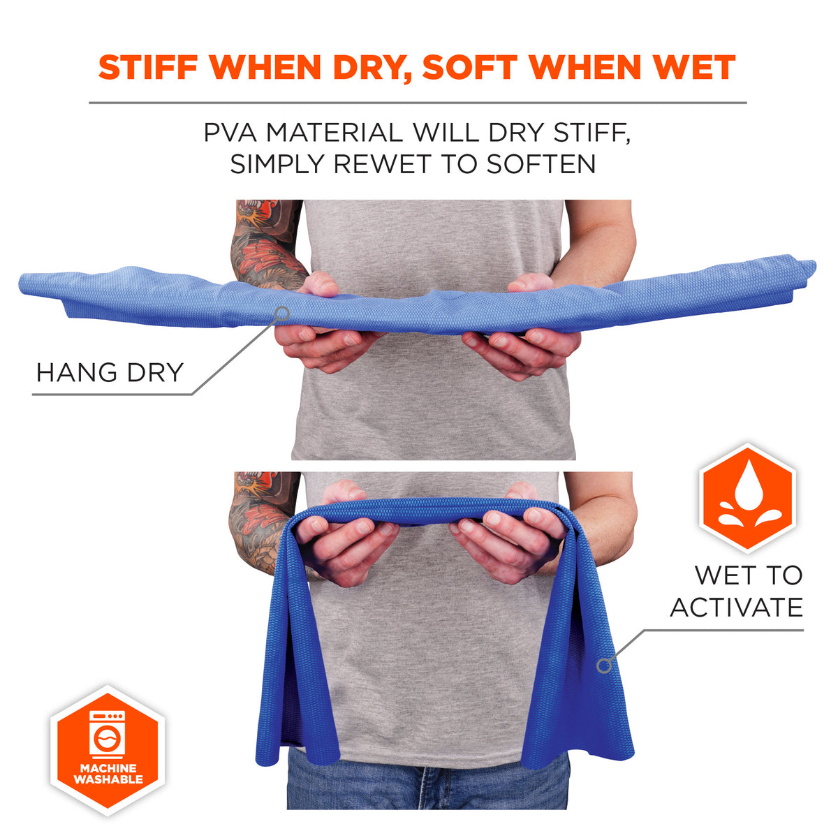 Cooling neck wrap with water collar