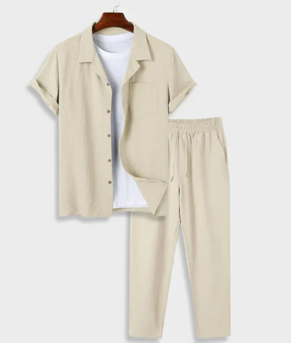 Cotton numérique pour hommes et chemise en lin