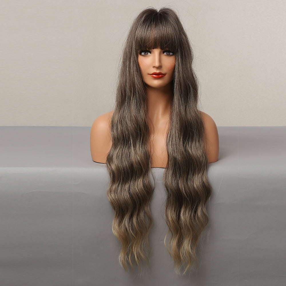 Brun Peu à peu les cheveux bouclés dorés