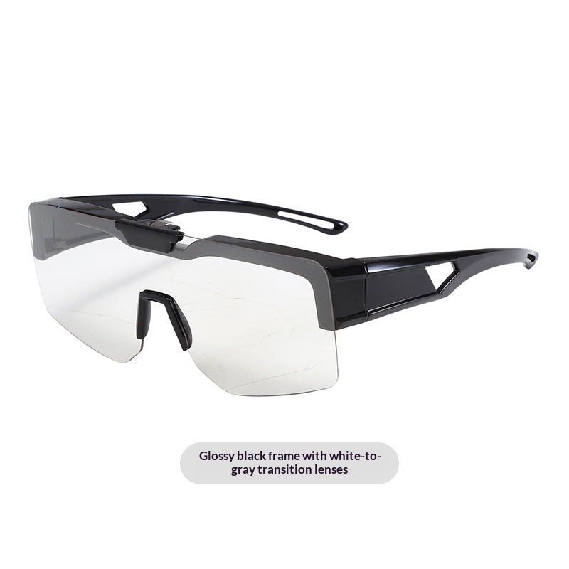 Lunettes de soleil polarisées à clip-on changeantes de couleur