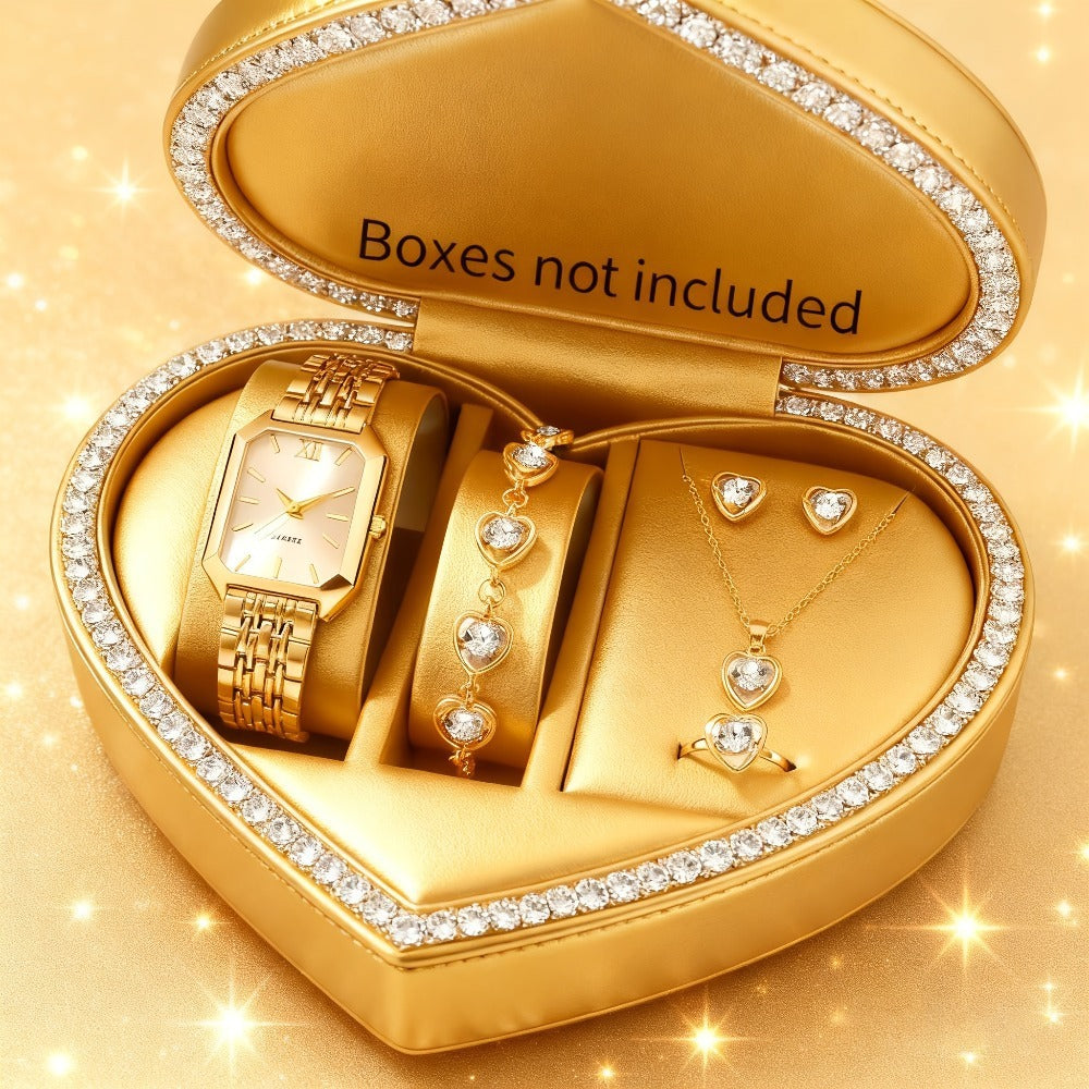 Ensemble de bijoux charitables pour femmes avec montre