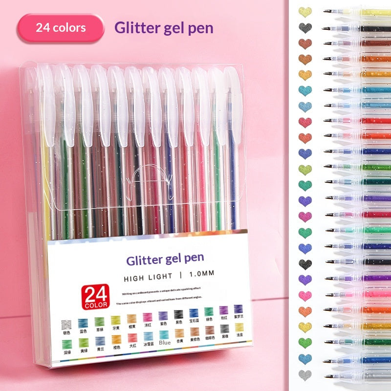 Stylos colorés de glissade Stylos brillants de Curry