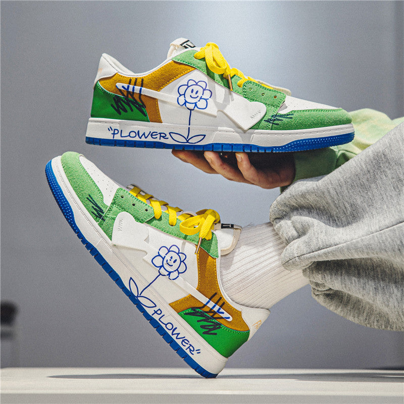 Hommes Chaussures Graffiti tendance et polyvalent