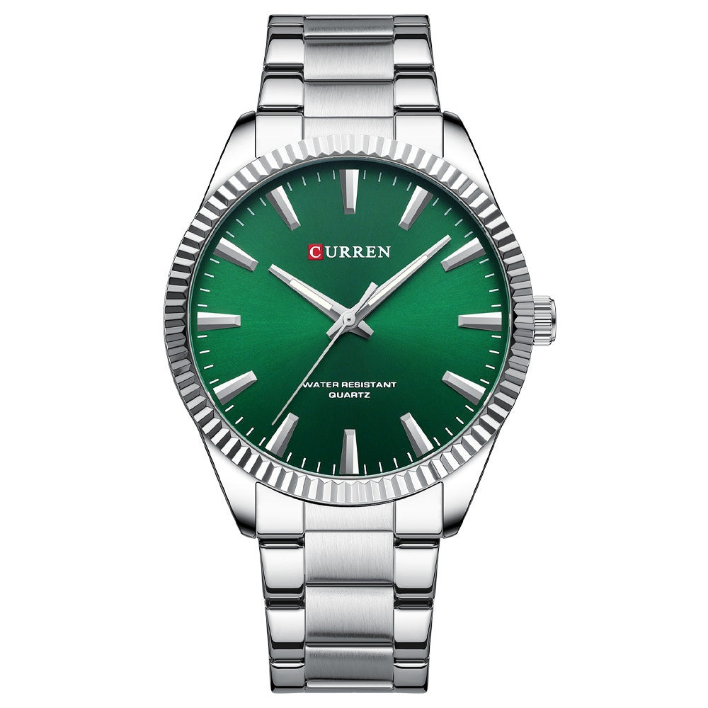 Men's Business Round Waterproof Pin Watch