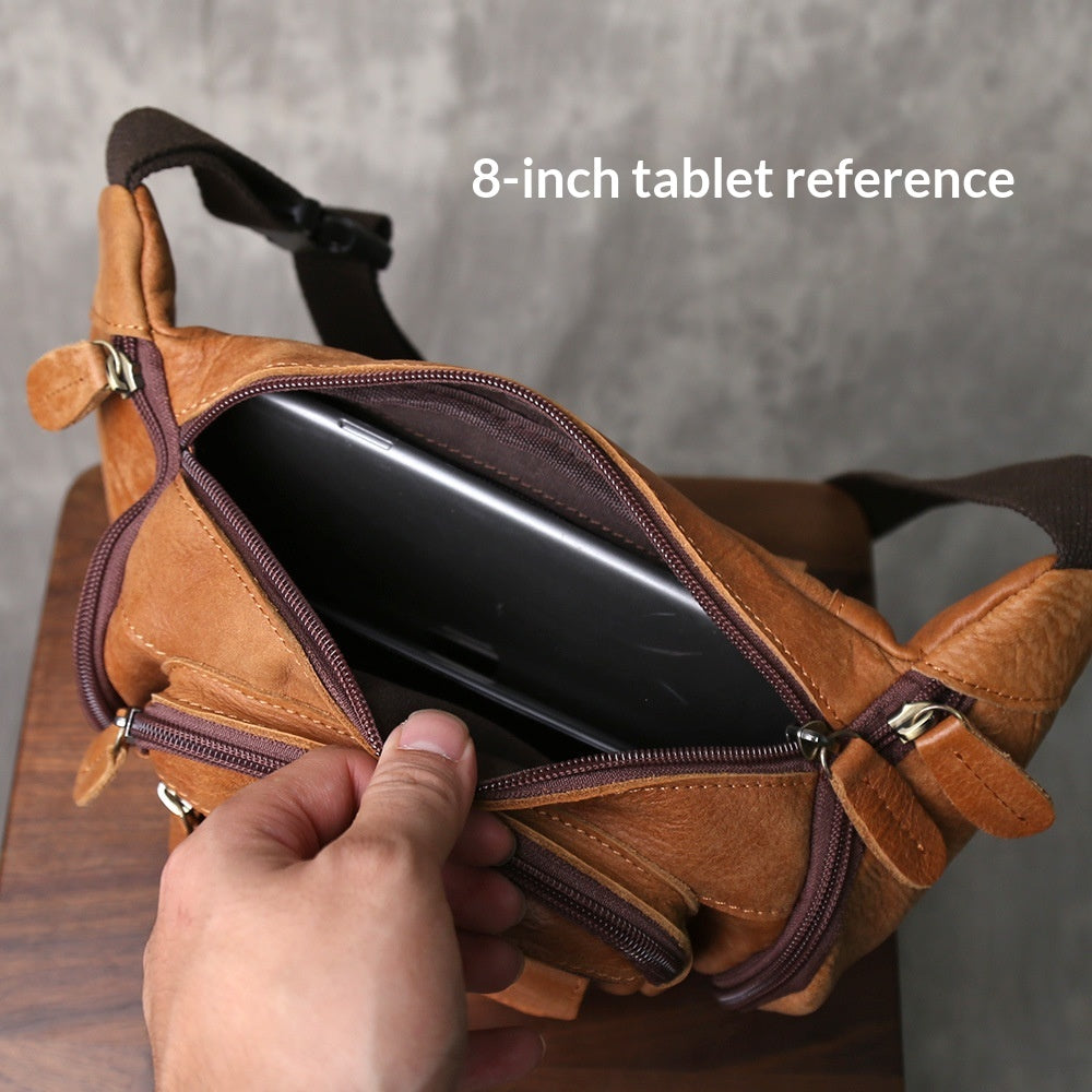 Sac de taille de grande capacité avec plusieurs poches Outdoor Crossbody Bag