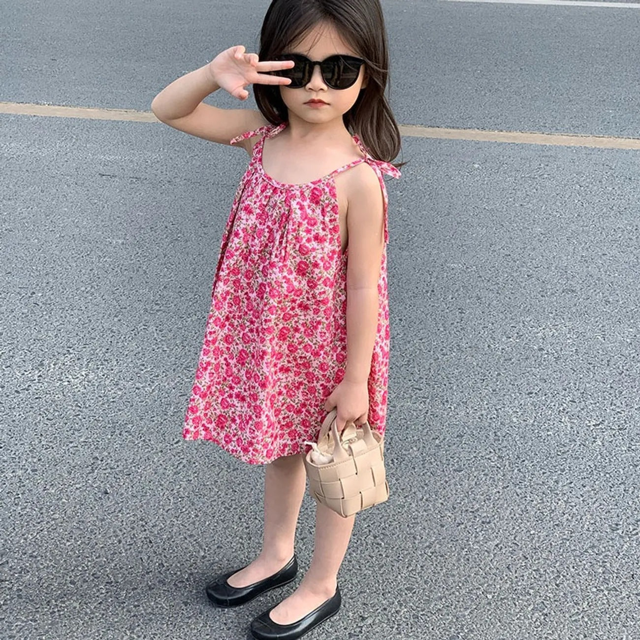 Été Nouvelle robe de style occidental pour enfants