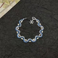 Ciel étoilé et flocons de neige s'entremêlent pour former un bracelet et un clavicule de style chinois Nec