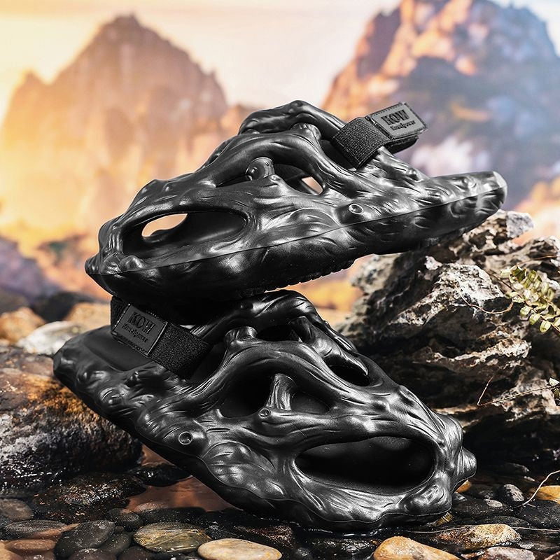 Chaussures de trou Sandales pour hommes porter des chaussons creux