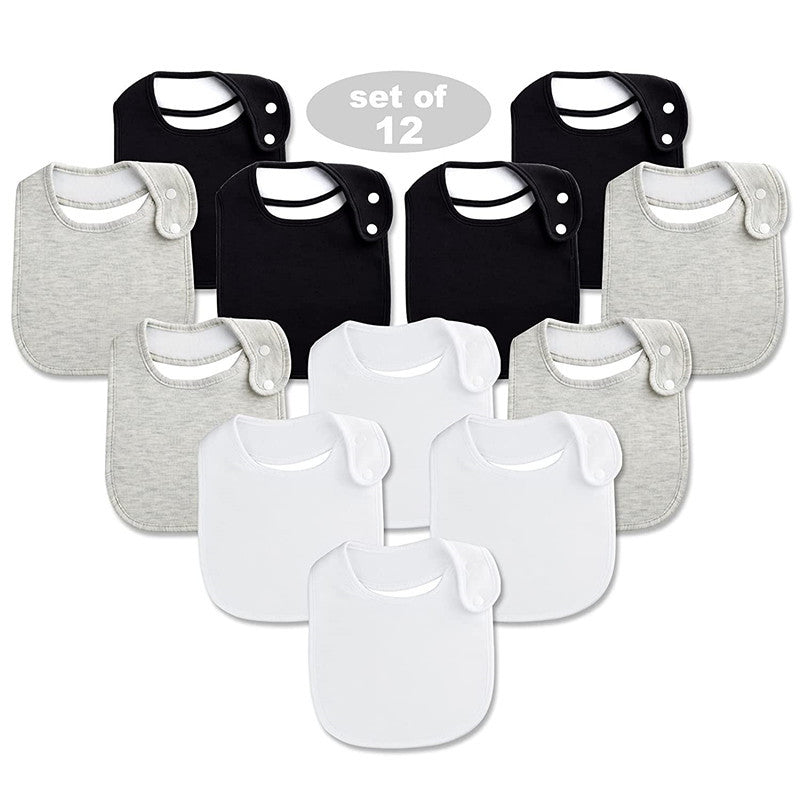Bébé enfant Multi-fonctionnel Bib coton Salive serviette Poche
