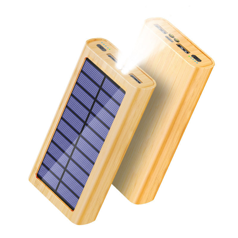 Chargeur portable d'extérieur avec éclairage LED à énergie solaire