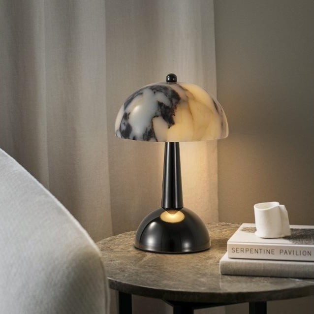 Lampe de table en marbre Baogeli personnalisée et créative en forme de champignon avec capteur tactile