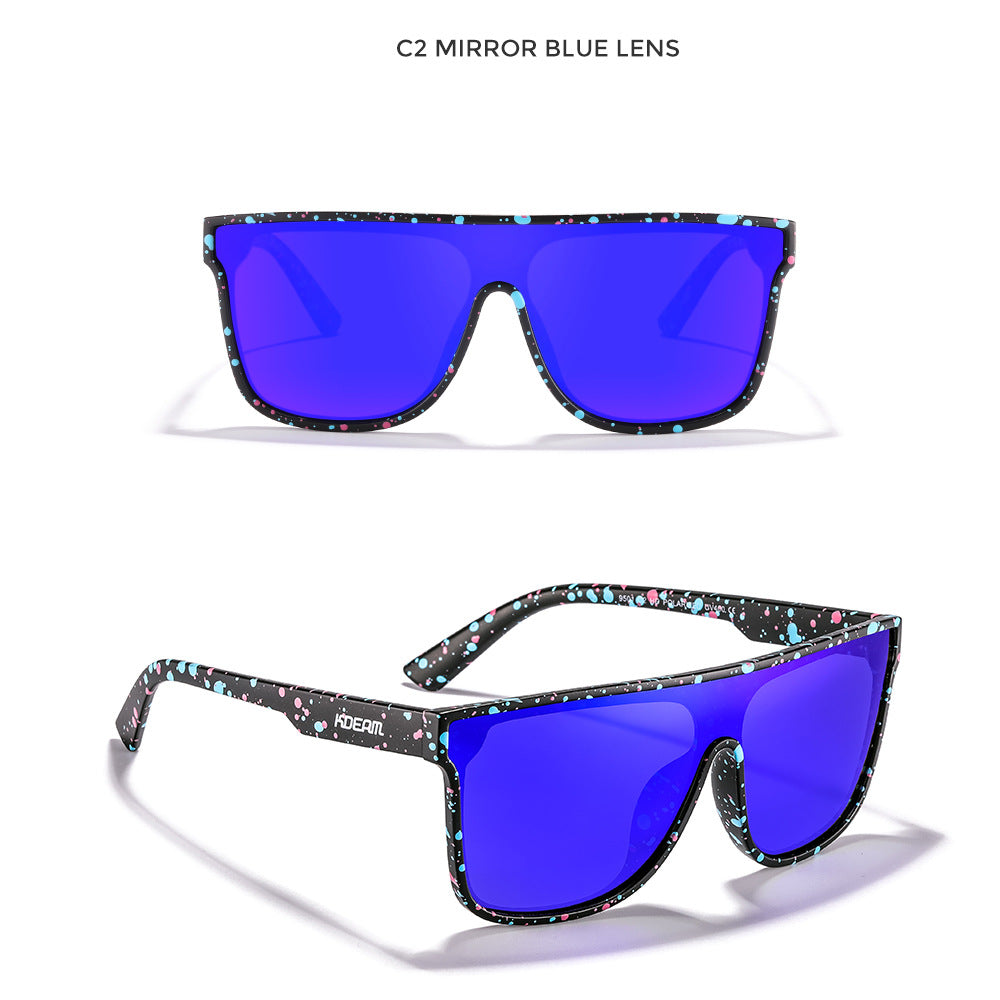Lunettes de soleil polarisés à grand cadre européen et américain
