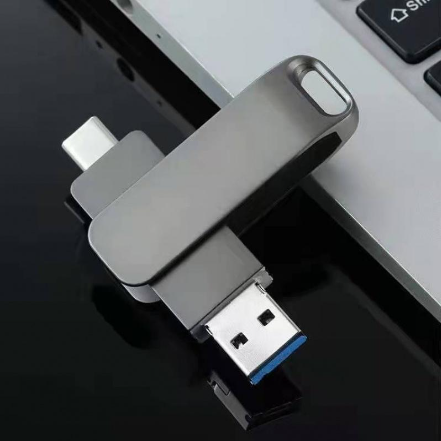Mobile USB Drive rotative métal ordinateur cellulaire à double usage transmission rapide