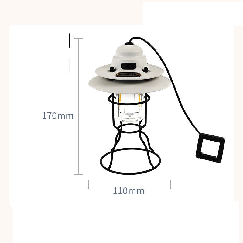 Éclairage multifonctionnel extérieur retro Barn Lantern portable