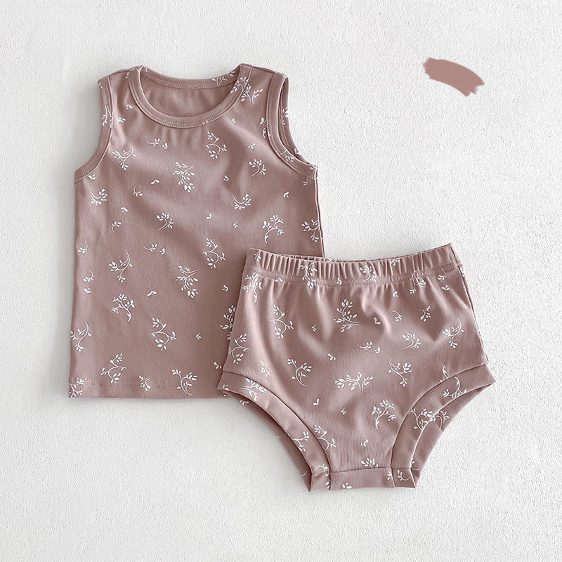 Ensemble de pyjama pour bébé et enfants de style été