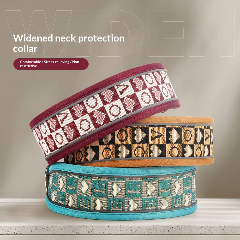 Retro-Style Breathable Collar with Pin Buckle