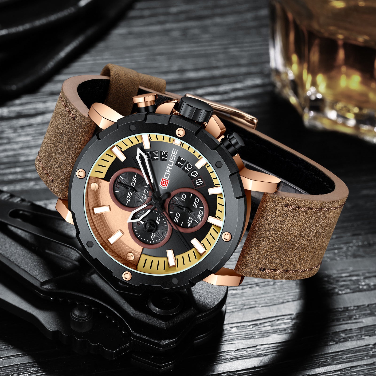 Montre Quartz Lumineux Homme imperméable