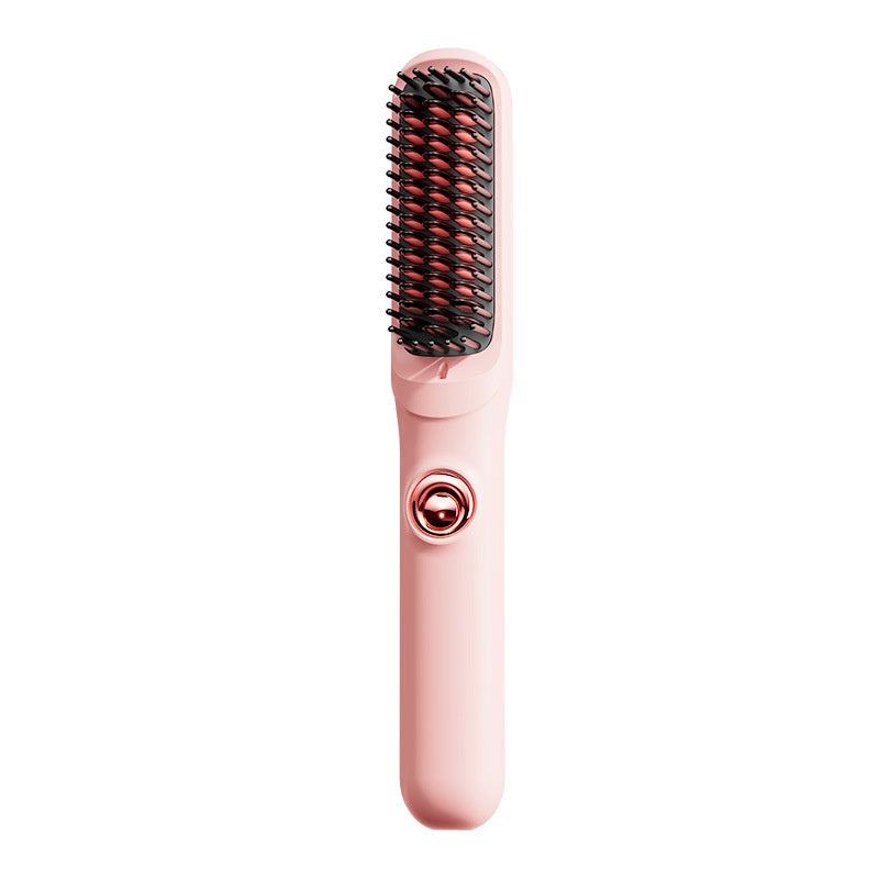 L'anion de peigne droit sans fil ne fait pas de mal aux cheveux Portable Curler et lisseur double