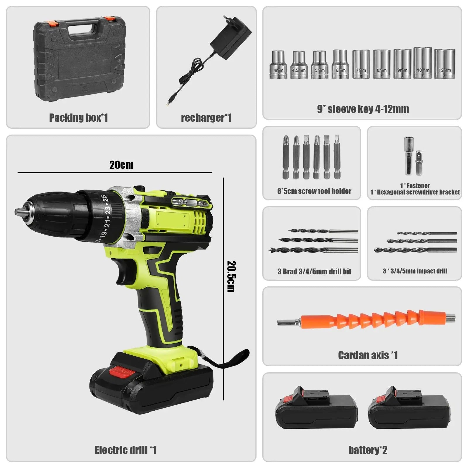 Perceuse d'impact sans fil 21V