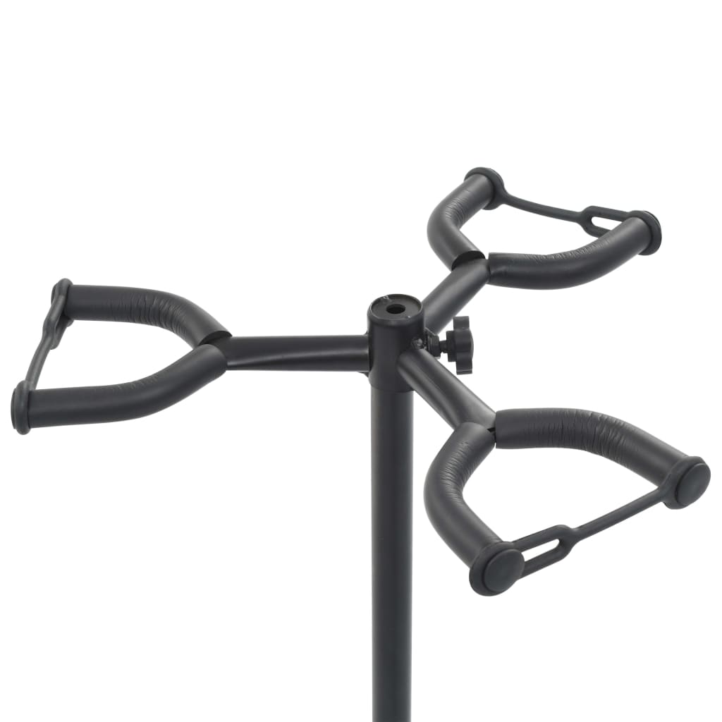 Support pour guitare acier noir