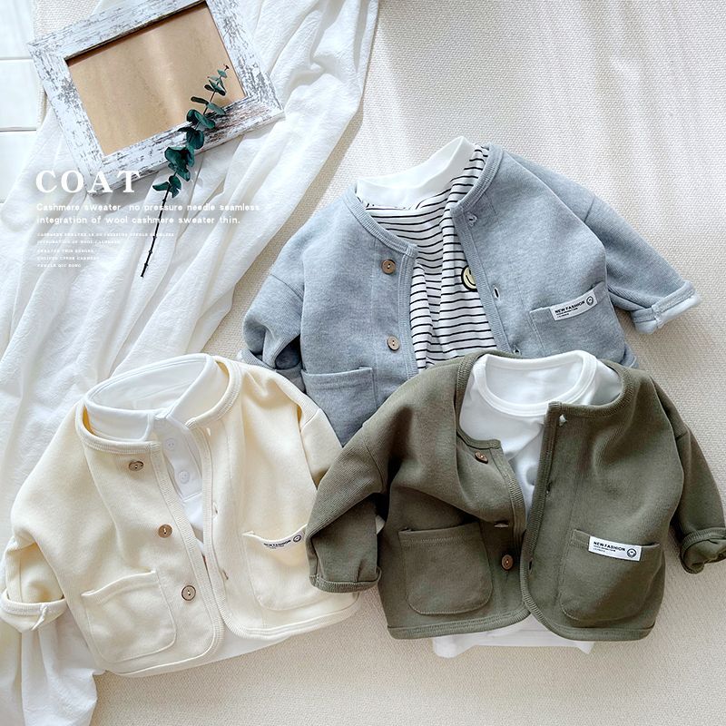 Vêtements de dessus décontractés pour enfants Cardigan pour bébés et tout-petits