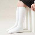 Chaussettes de veau sans os-taille M-Paire coton-blanc-1