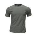 T-shirt en soie glacée à manches courtes pour hommes et femmes