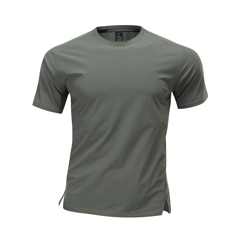 T-shirt en soie glacée à manches courtes pour hommes et femmes