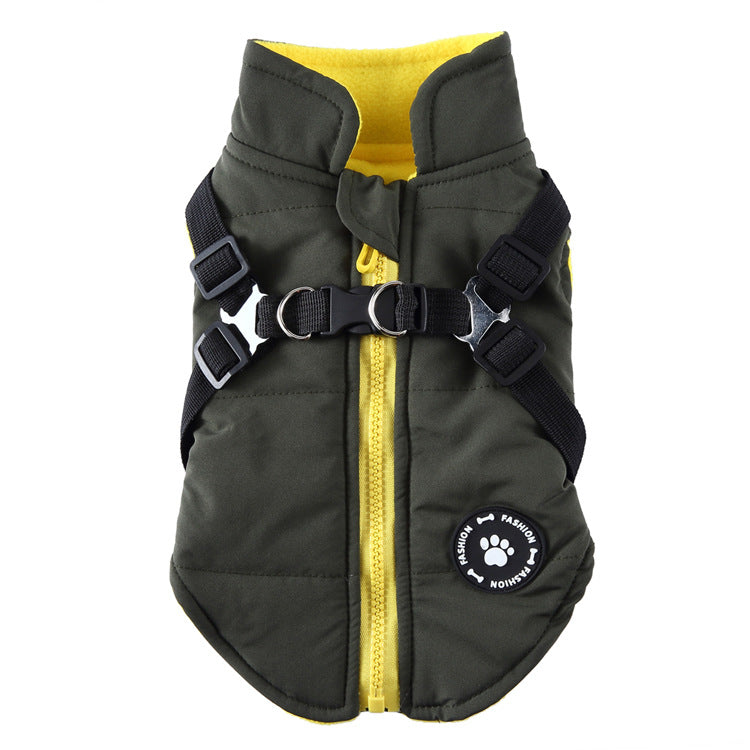 Veste de ceinture de poitrine en coton rembourré