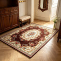 1pc Classic Maison Style Européen Style Vintage Style Tapis motif floral
