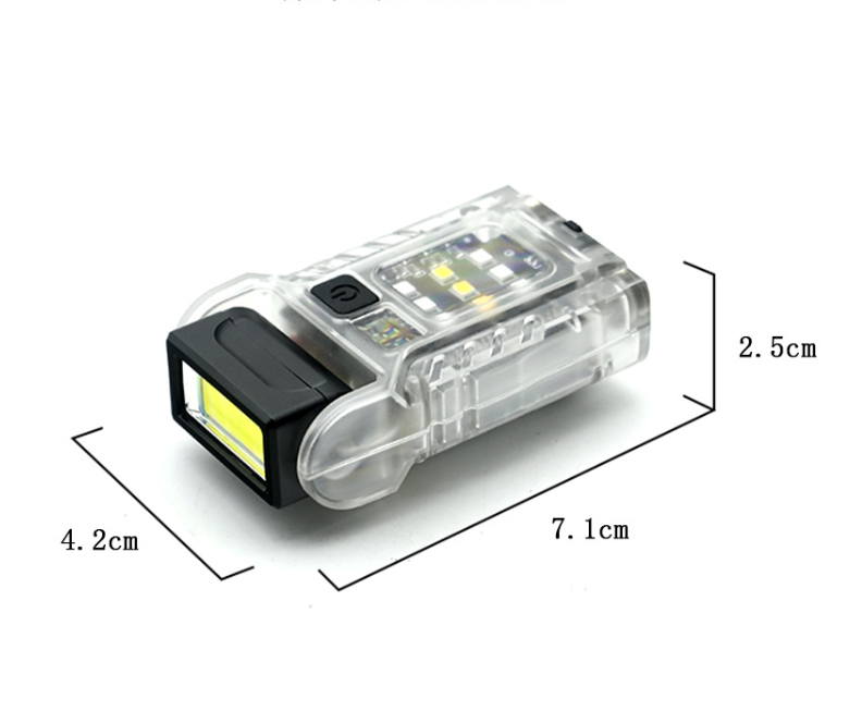 Mini lampe de poche LED lampe de poche magnétique USB rechargeable lampe de travail ceinture