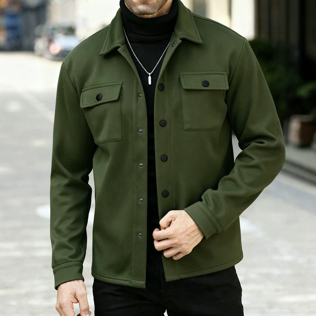Veste casual homme élégant doublé de polaire Cardigan