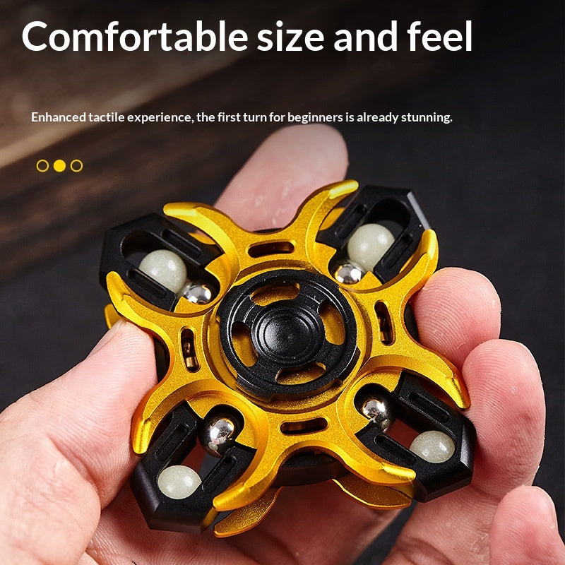Jouet interactif en alliage d'aluminium spinner Fidget Stress-Relief