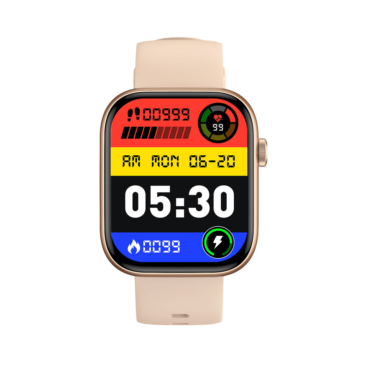 Chargeur sans fil P89 Smart Watch Affichage tactile plein écran Appel Bluetooth