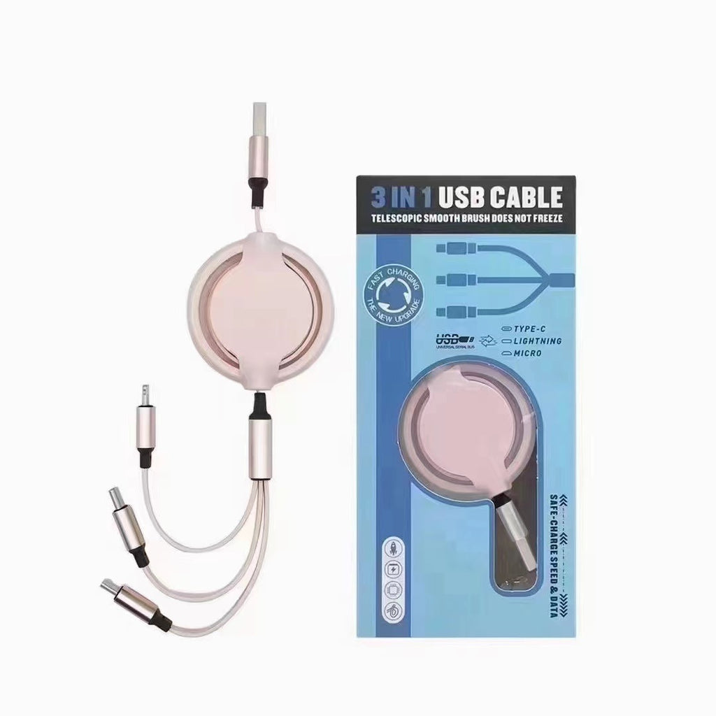 Câble de données de téléphonie mobile 3 en un
