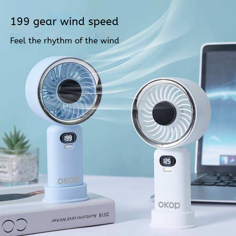 KP-F30 modèle ventilateur portatif usine affichage numérique haute vitesse comprend la base de vente article Lo