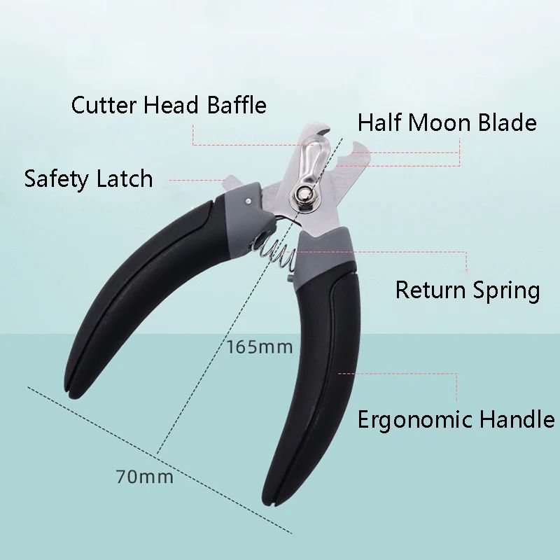 Acier inoxydable Half Moon Lame Nailclipppers Maison Cat Claw Nail Cutters Beauté Clippe