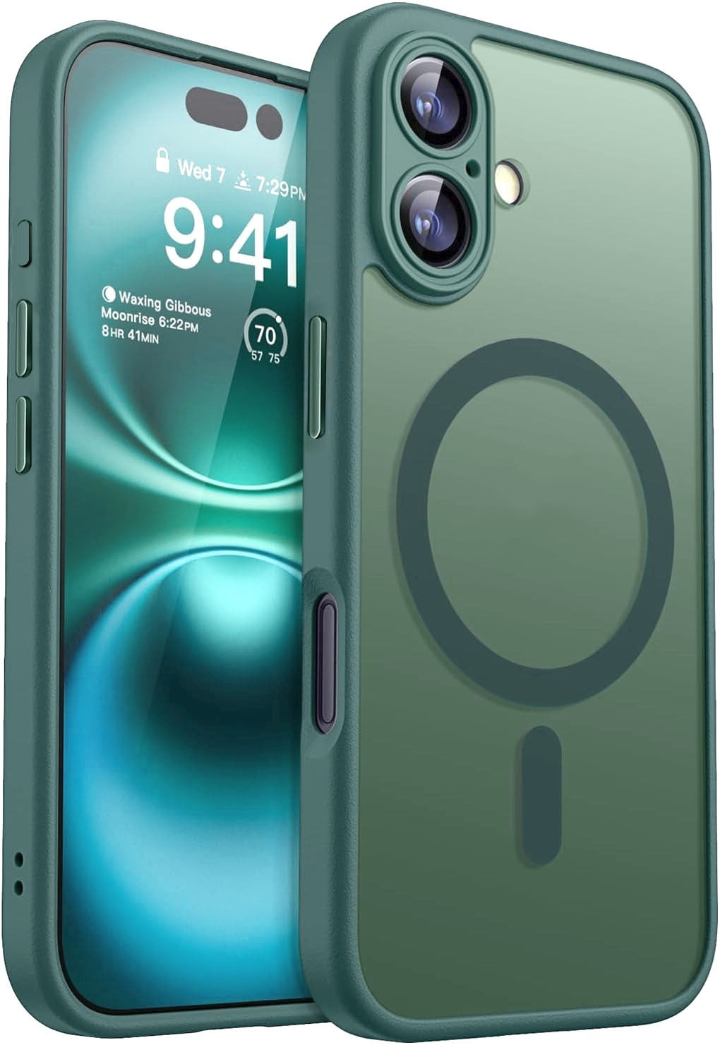 Dossier téléphonique Adsorption magnétique Couverture de protection semi-transparente par pulvérisation d'huile Matte