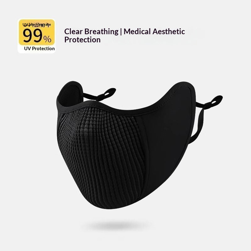 Écran solaire et masque d'équitation 3D stéréoscopique respirant