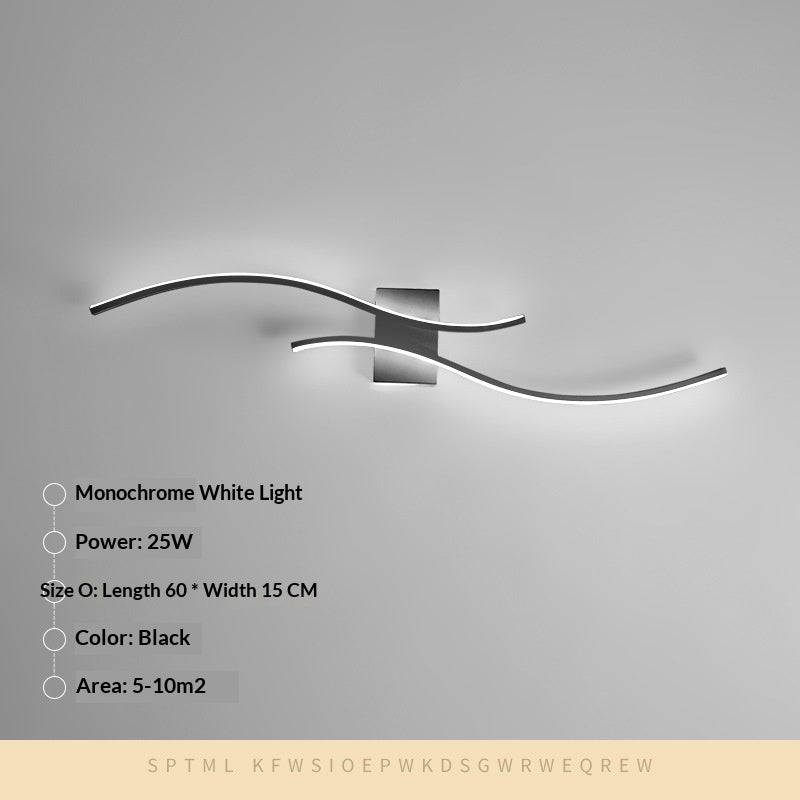 Long Minimalist Wall Sconce Chambre ou Hallway