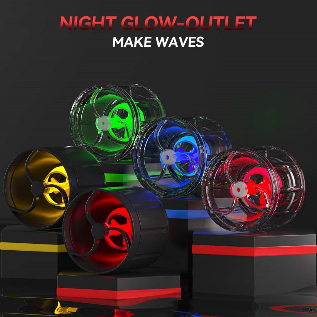 Réservoir de poisson nuit Glow-Outlet Nature fait des vagues